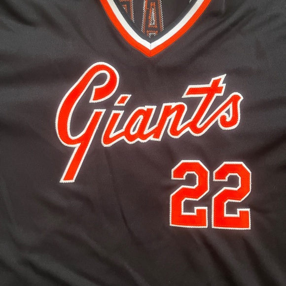 Majestic Cooperstown Collection San Francisco Giants Will Clack All Sewn Jersey - Picture 2 of 6